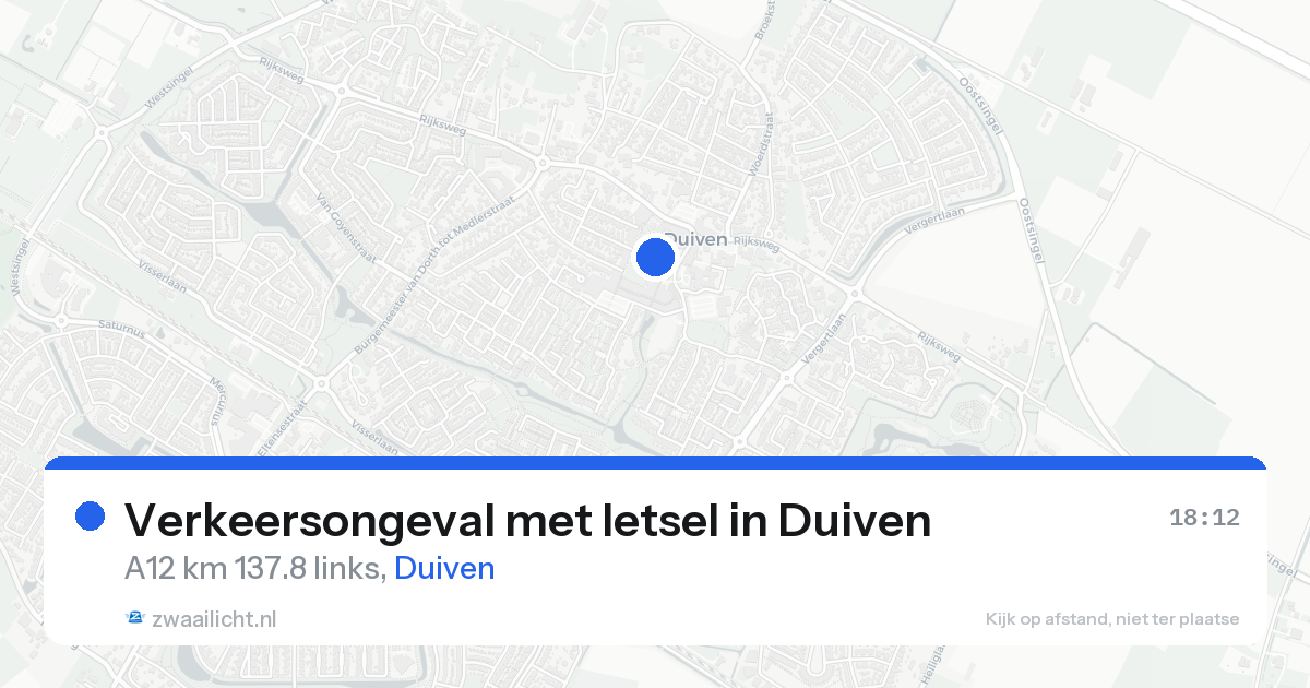 Verkeersongeval met letsel in Duiven — 26 mei 2026