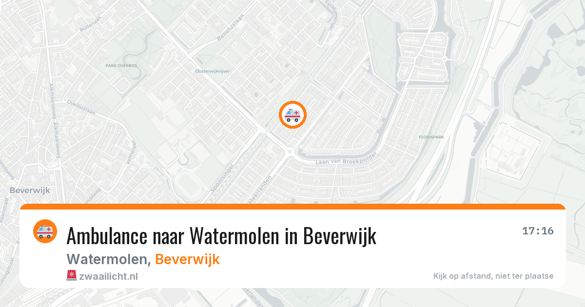 Ambulance naar Watermolen in Beverwijk — 1 apr 2026