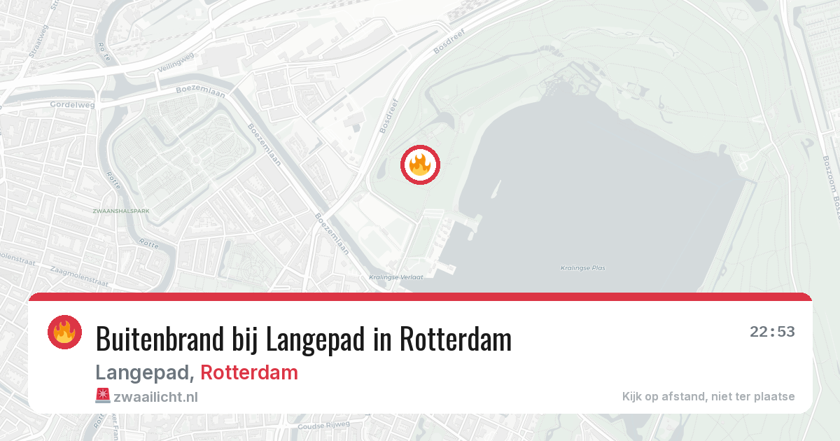 Buitenbrand bij Langepad in Rotterdam — 24 mei 2026