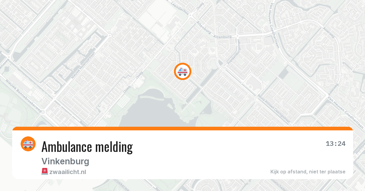 Ambulance melding — 6 mei 2026