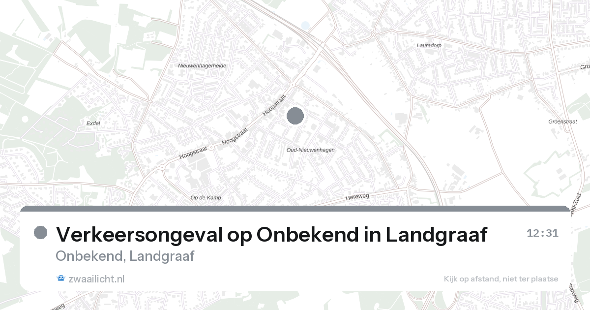 Verkeersongeval op Onbekend in Landgraaf — 25 aug 2026