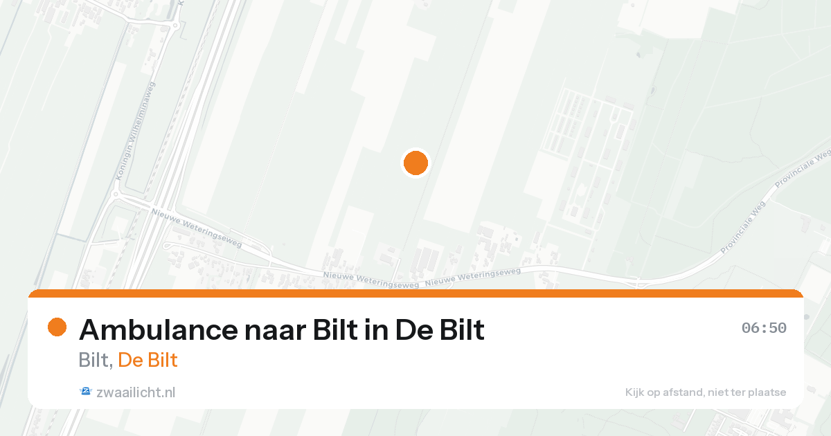 Ambulance naar Bilt in De Bilt — 22 aug 2026