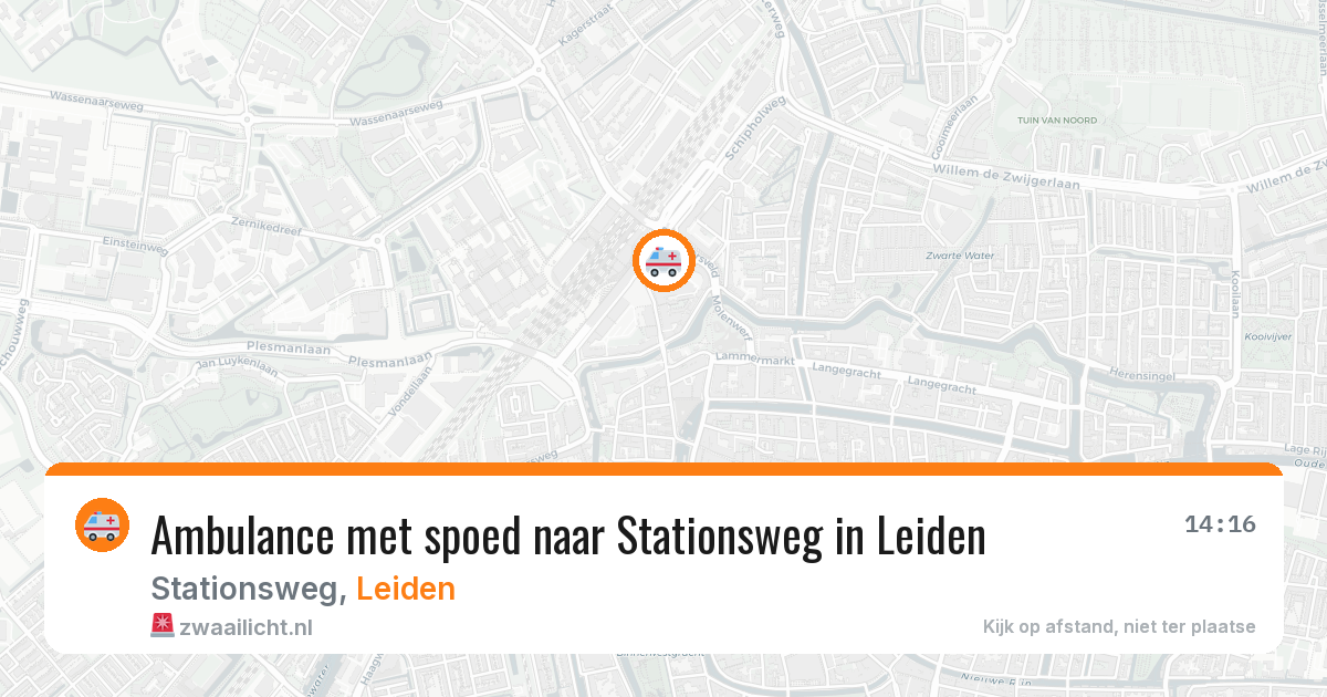 Ambulance met spoed naar Stationsweg in Leiden — 3 feb 2026