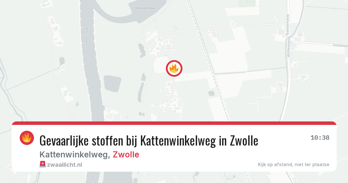 Gevaarlijke stoffen bij Kattenwinkelweg in Zwolle — 19 mei 2026