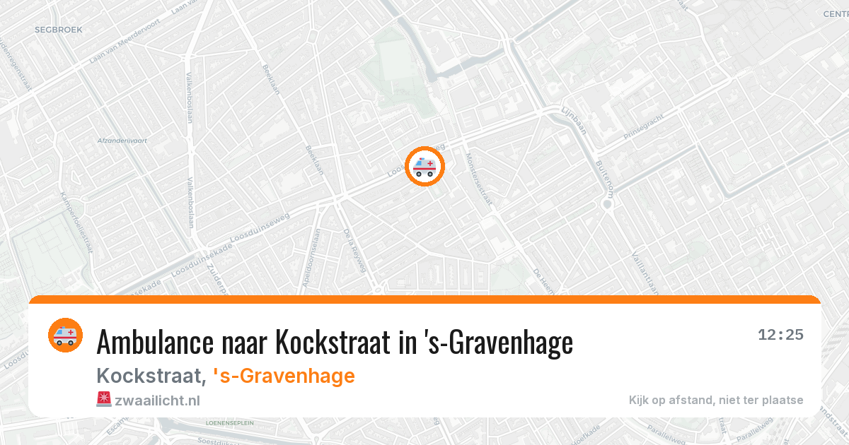 Ambulance naar Kockstraat in 's-Gravenhage — 6 jun 2026