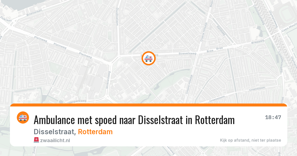 Ambulance met spoed naar Disselstraat in Rotterdam — 31 mrt 2026