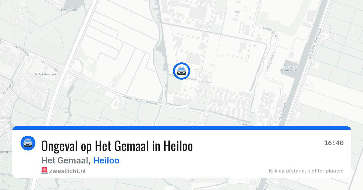 Ongeval op Het Gemaal in Heiloo — 18 mrt 2026