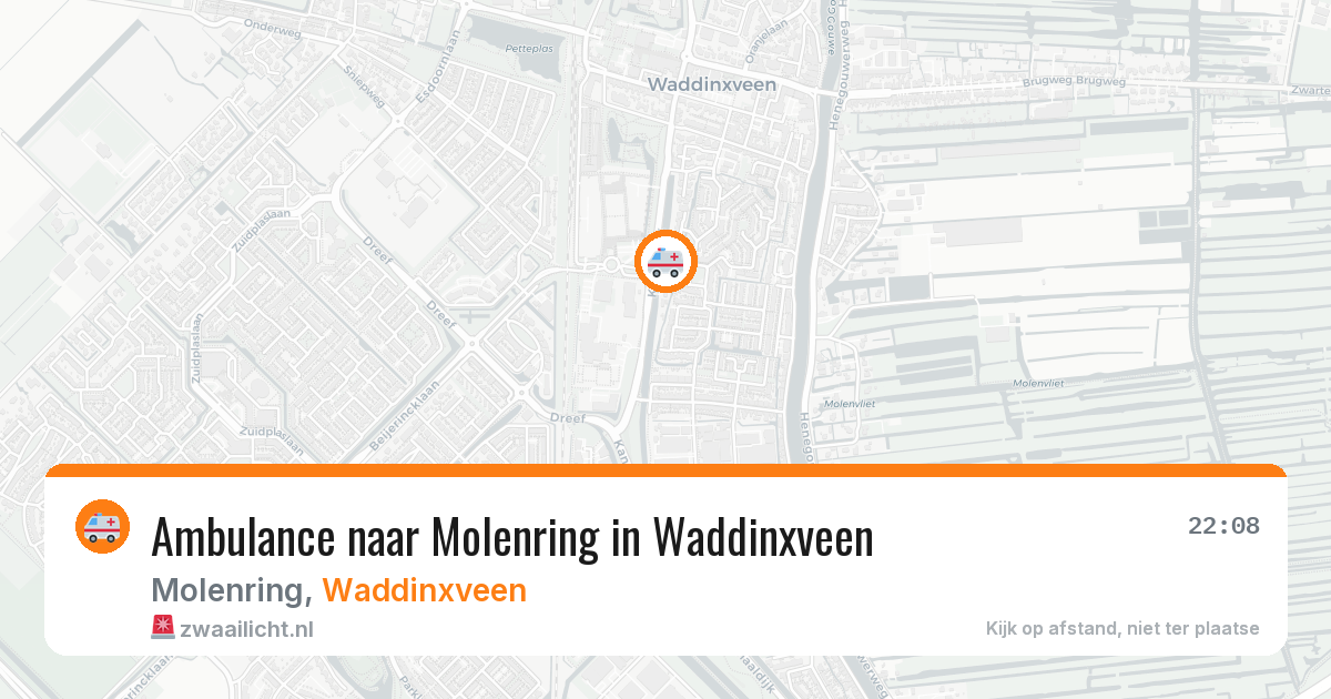 Ambulance naar Molenring in Waddinxveen — 3 apr 2026