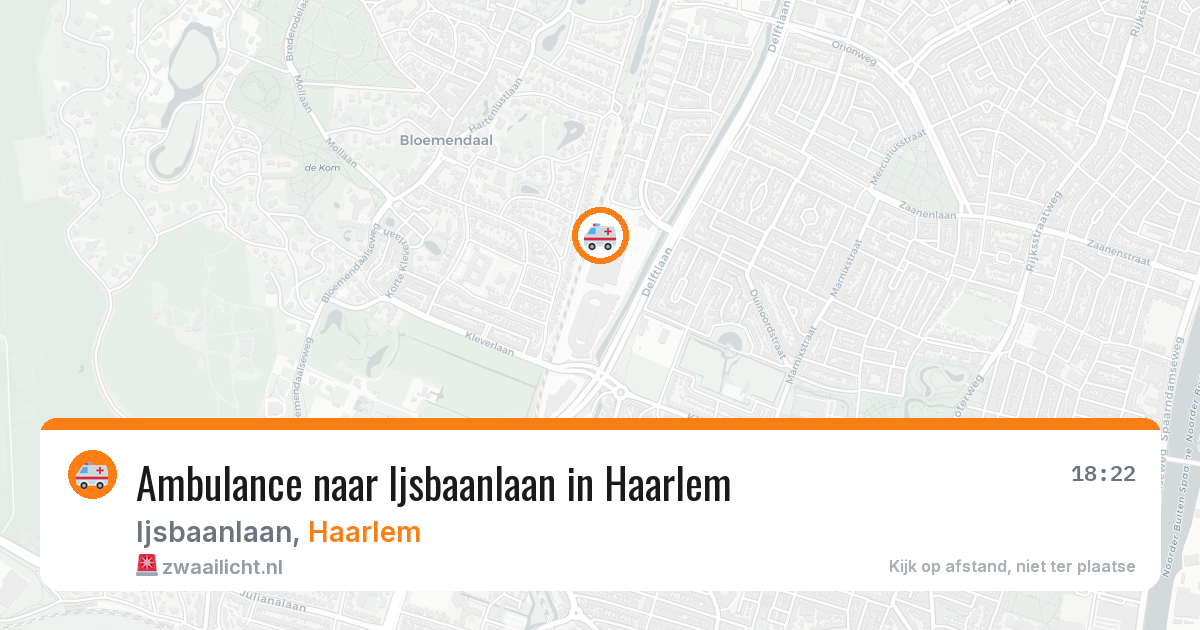 Ambulance naar Ijsbaanlaan in Haarlem — 11 jun 2026