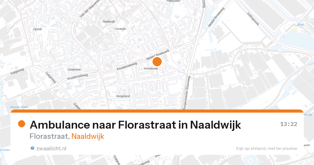 Ambulance naar Florastraat in Naaldwijk — 28 aug 2026