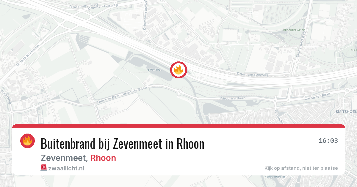Buitenbrand bij Zevenmeet in Rhoon — 1 jul 2026