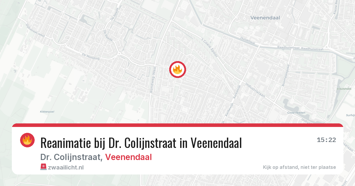 Reanimatie bij Dr. Colijnstraat in Veenendaal — 18 apr 2026