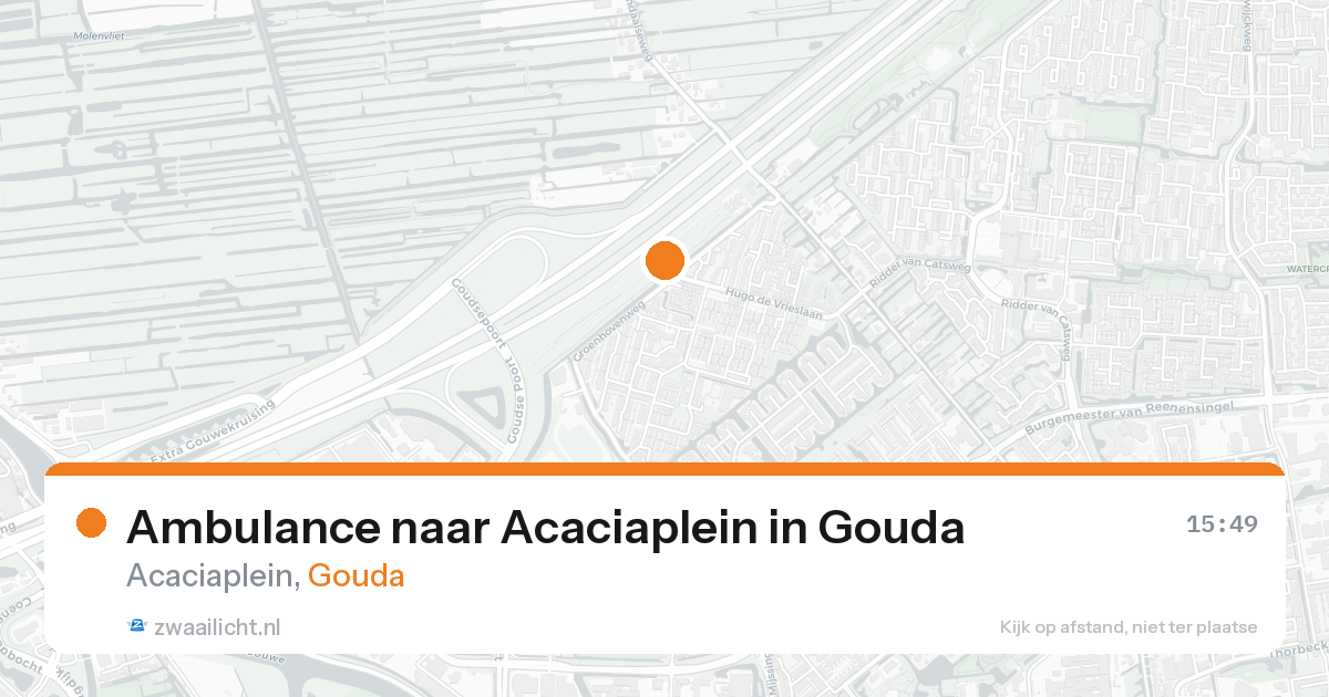 Ambulance naar Acaciaplein in Gouda — 18 aug 2026