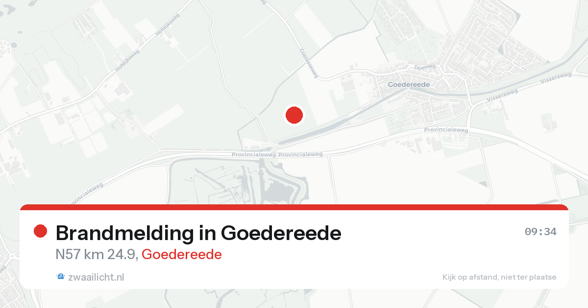 Brandmelding in Goedereede — 16 aug 2026