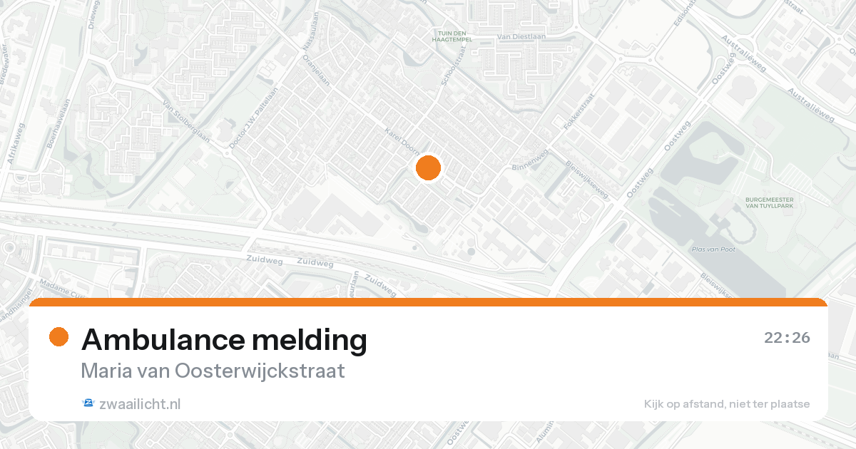 Ambulance melding — 21 mei 2026