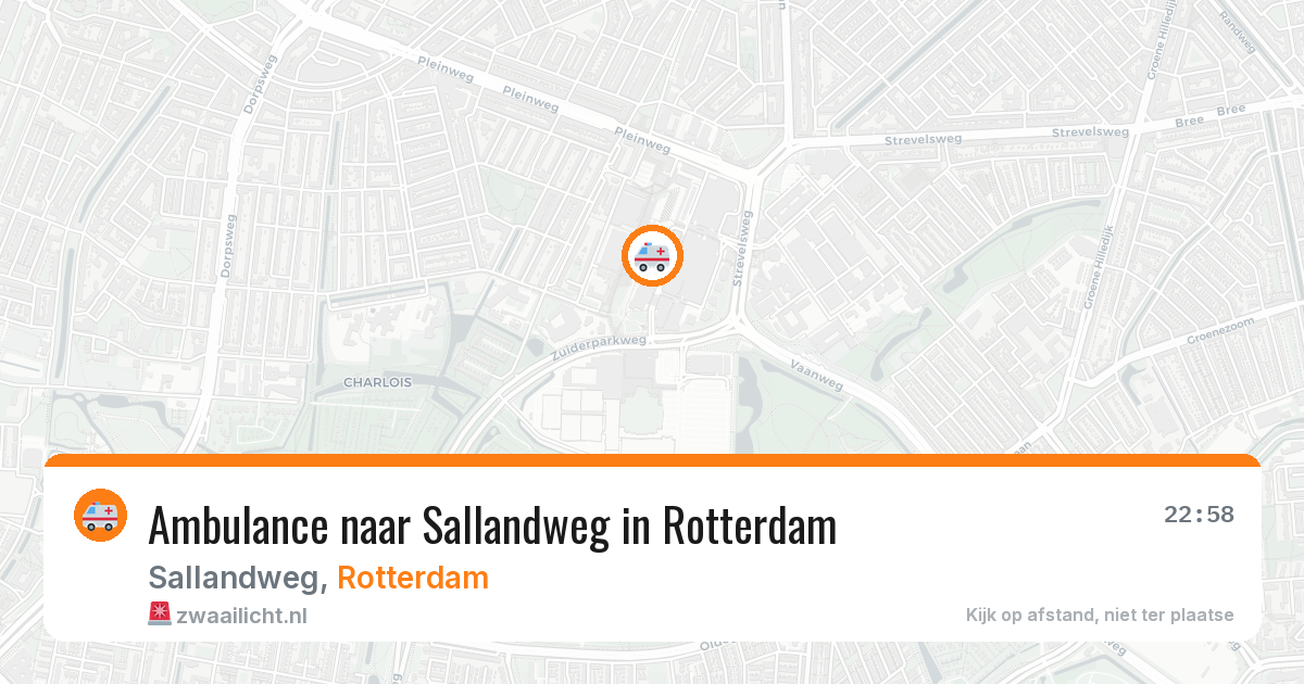 Ambulance naar Sallandweg in Rotterdam — 14 jul 2026