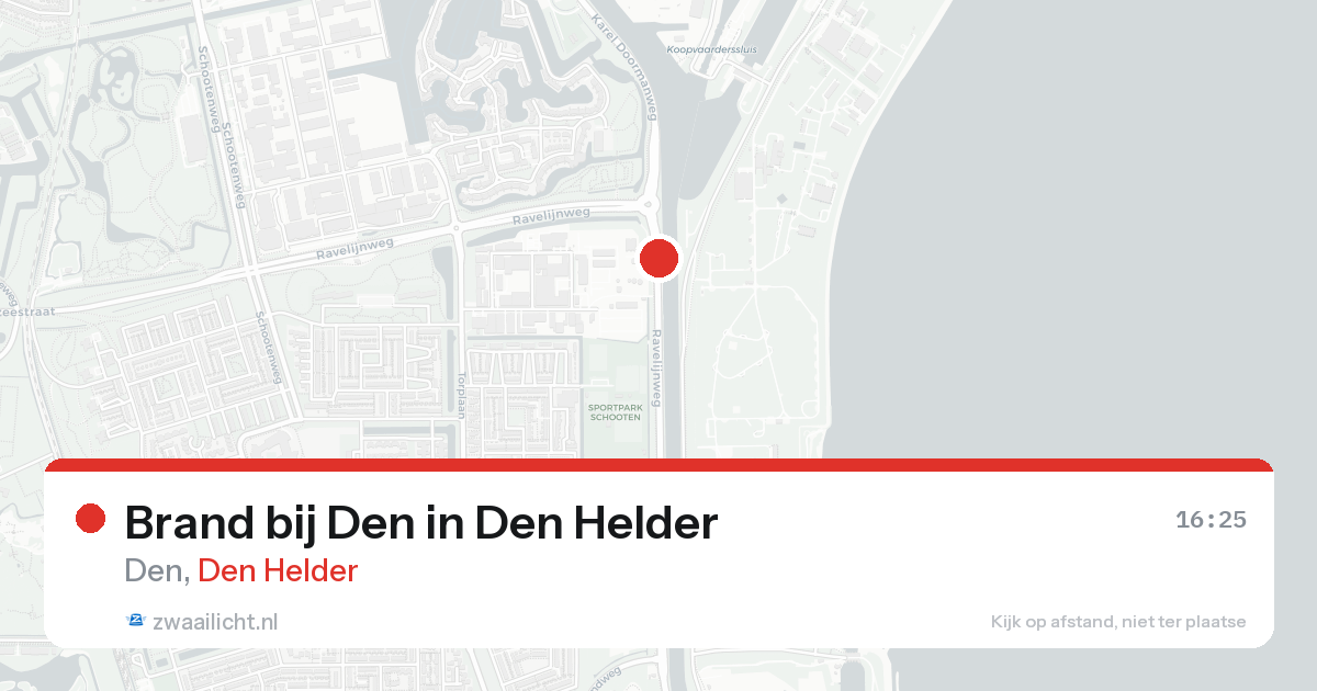 Brand bij Den in Den Helder — 24 aug 2026