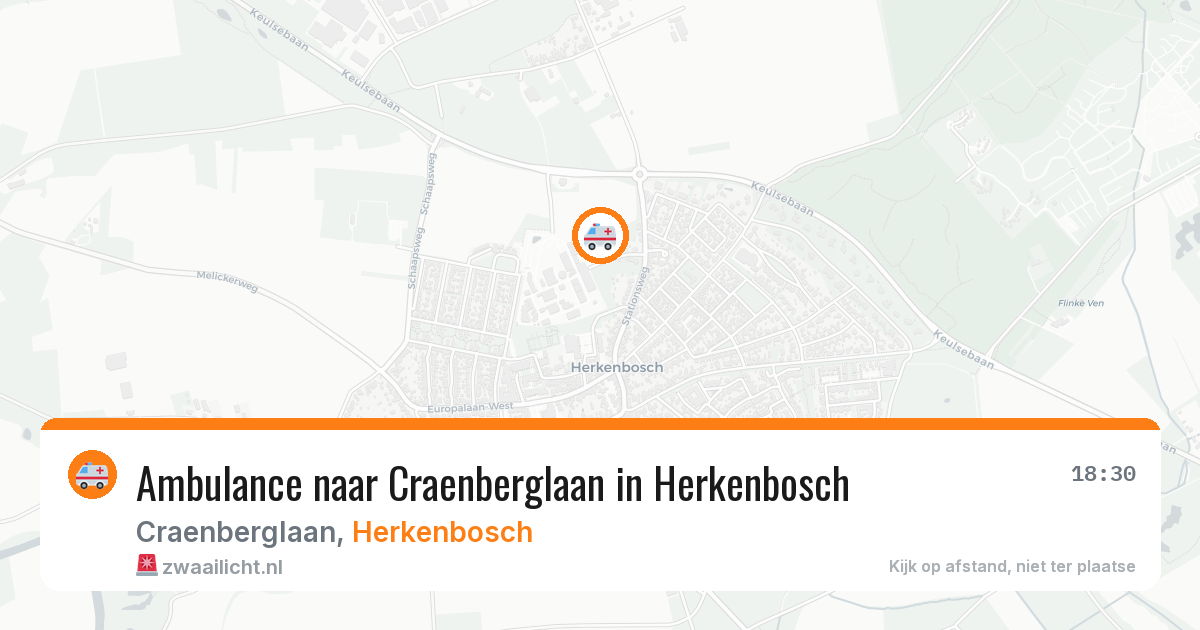 Ambulance naar Craenberglaan in Herkenbosch — 2 jul 2026