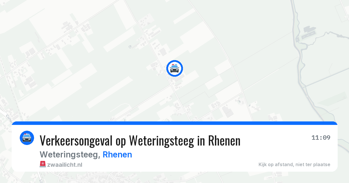 Verkeersongeval op Weteringsteeg in Rhenen — 1 jul 2026