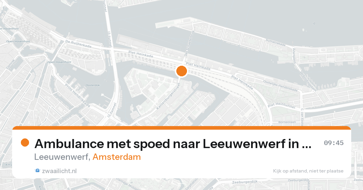 Ambulance met spoed naar Leeuwenwerf in Amsterdam — 19 aug 2026