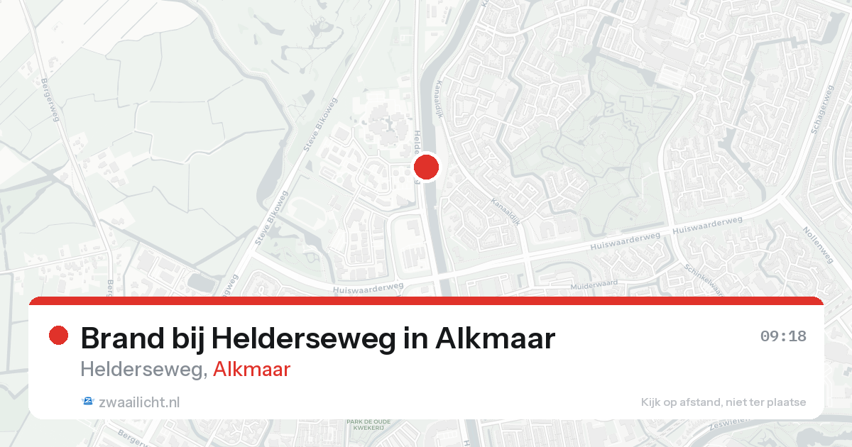 Brand bij Helderseweg in Alkmaar — 28 mei 2026