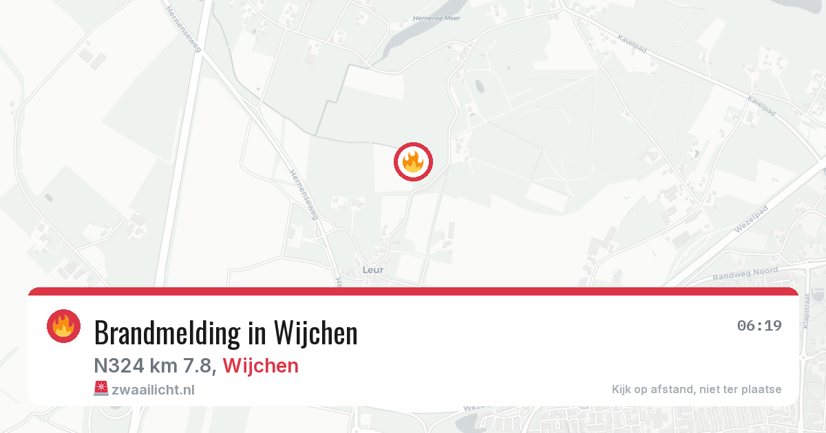 Brandmelding in Wijchen — 12 jun 2026