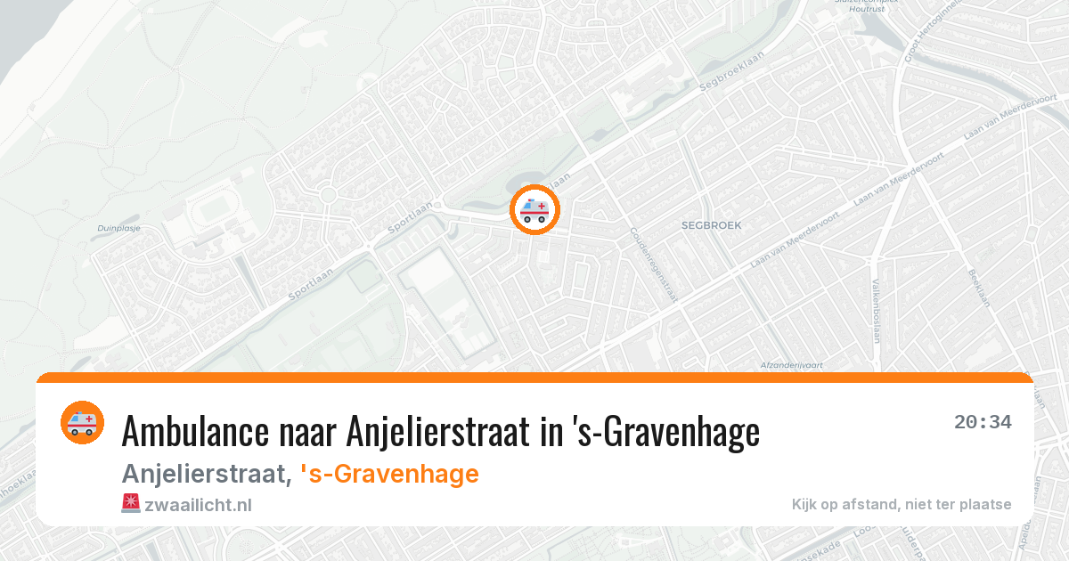 Ambulance naar Anjelierstraat in 's-Gravenhage — 9 jun 2026