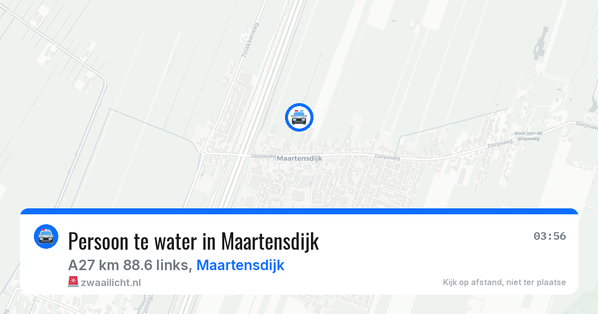 Persoon te water in Maartensdijk — 14 apr 2026