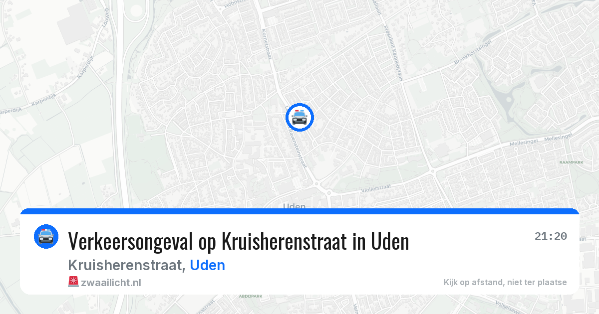 Verkeersongeval op Kruisherenstraat in Uden — 24 jun 2026