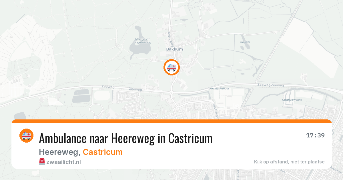Ambulance naar Heereweg in Castricum — 8 aug 2026