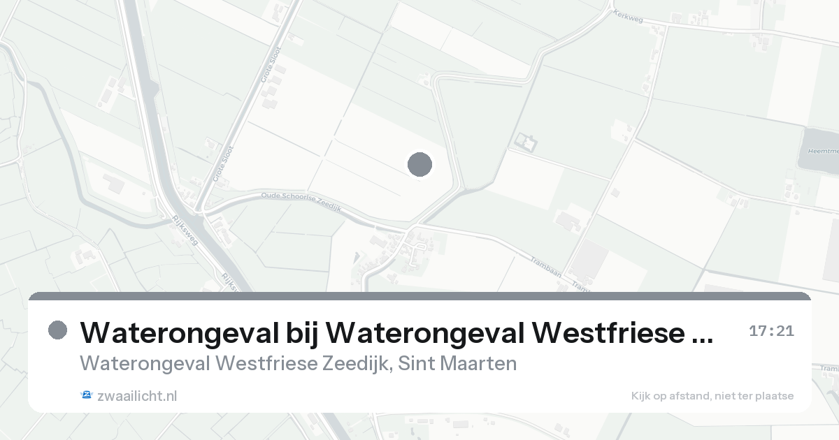 Waterongeval bij Waterongeval Westfriese Zeedijk in Sint Maarten — 7 feb 2026