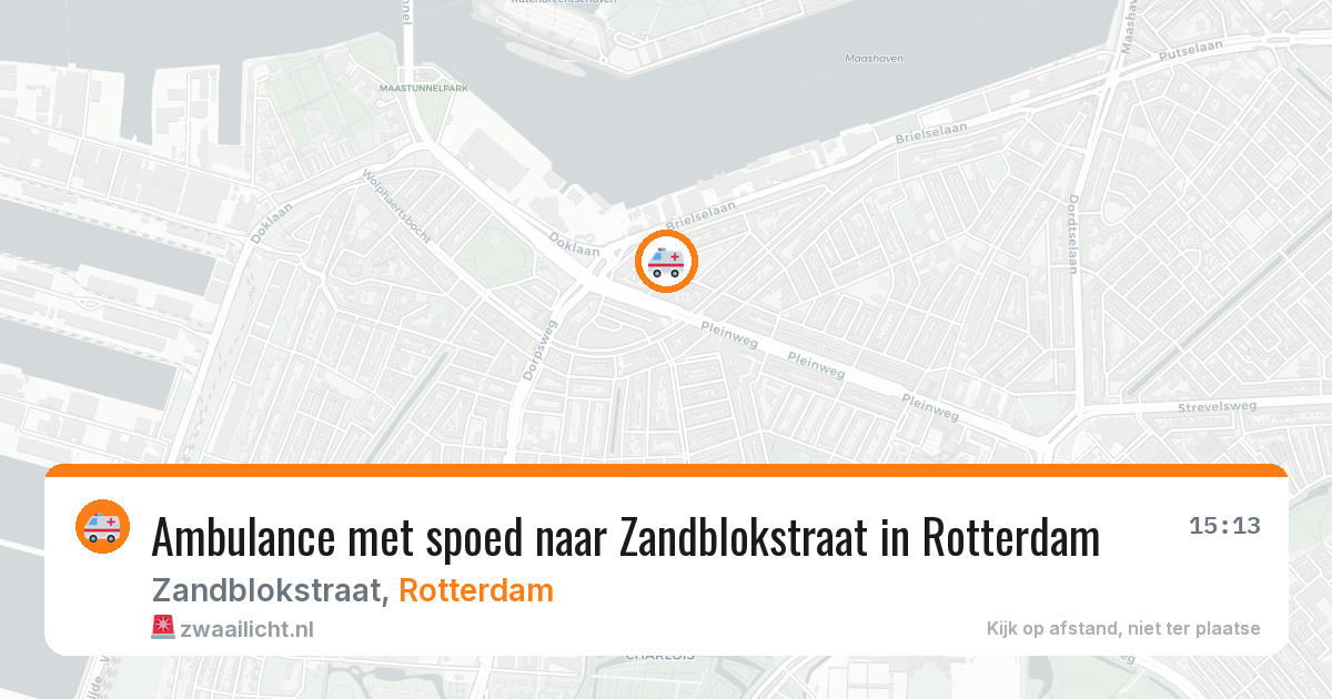 Ambulance met spoed naar Zandblokstraat in Rotterdam — 7 apr 2026