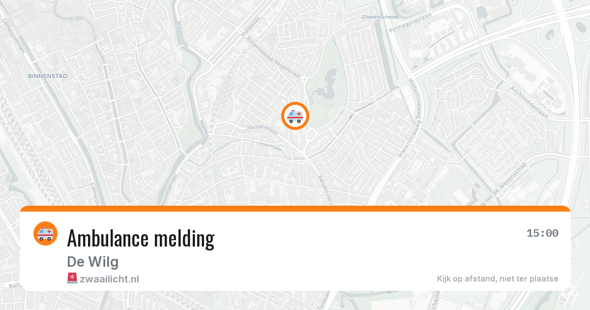 Ambulance melding — 4 mei 2026