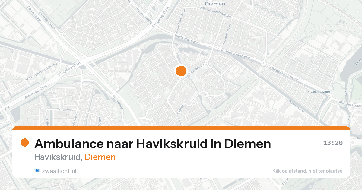 Ambulance naar Havikskruid in Diemen — 28 mei 2026