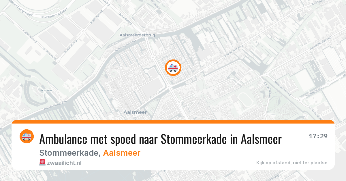 Ambulance met spoed naar Stommeerkade in Aalsmeer — 28 mei 2026