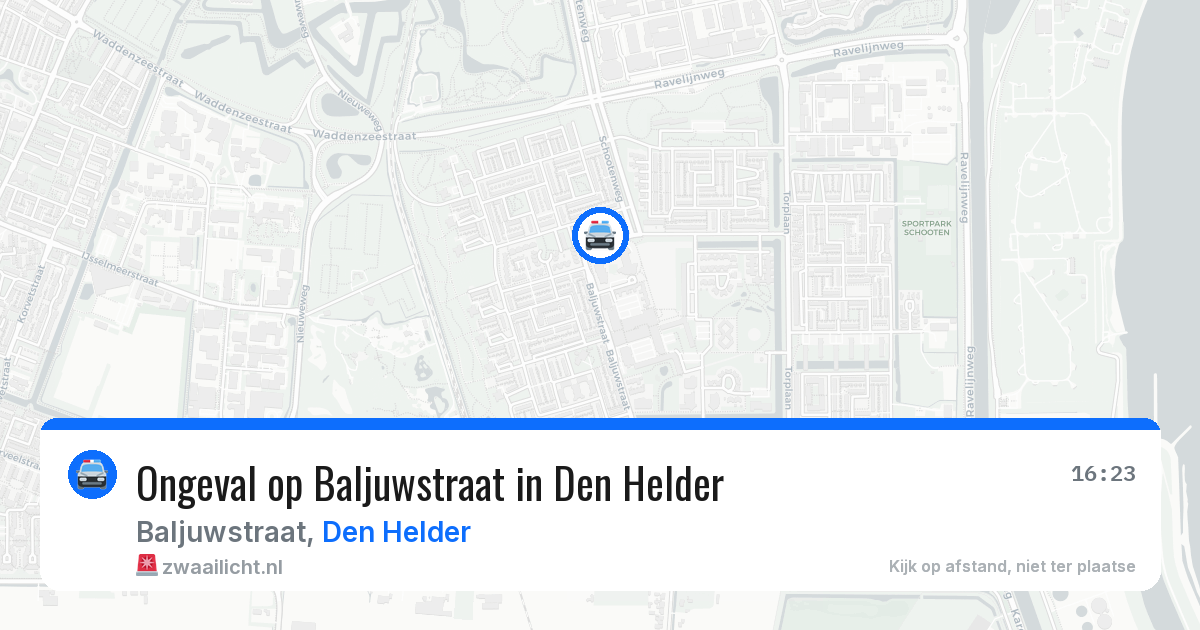 Ongeval op Baljuwstraat in Den Helder — 2 apr 2026