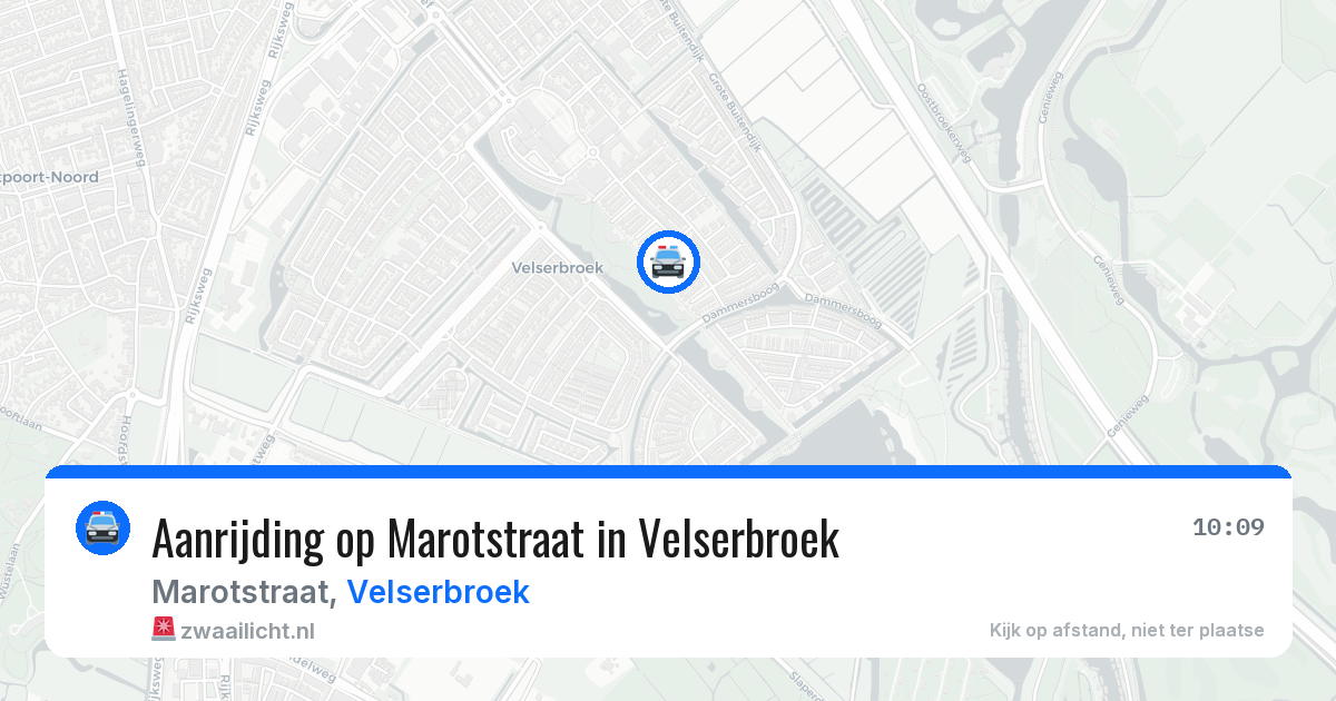 Aanrijding op Marotstraat in Velserbroek — 5 jul 2026