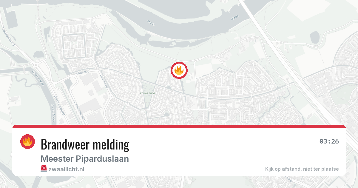 Brandweer melding — 20 jun 2026