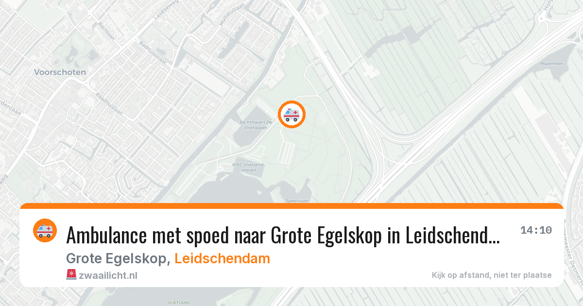 Ambulance met spoed naar Grote Egelskop in Leidschendam — 9 mei 2026