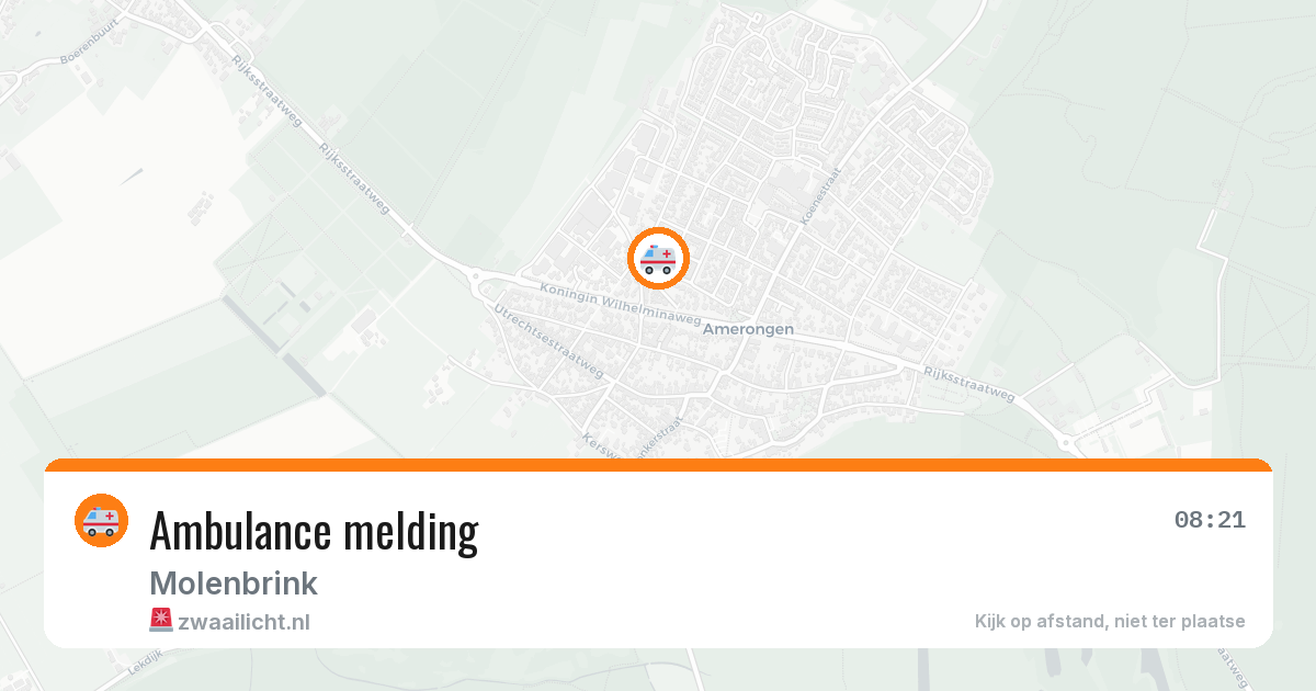 Ambulance melding — 31 mrt 2026