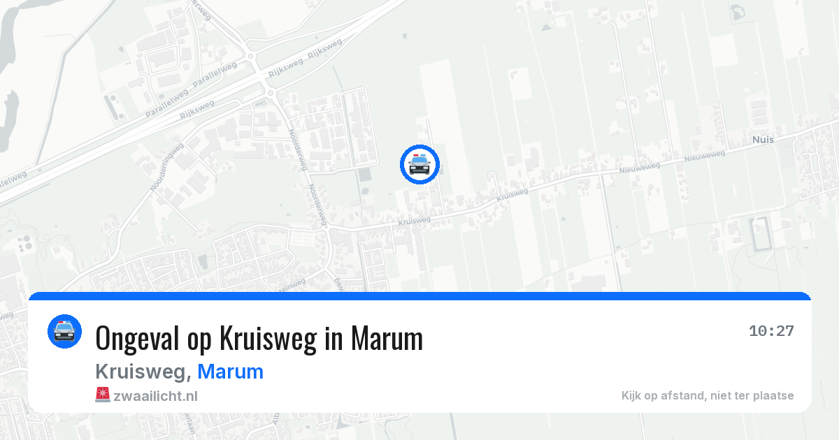 Ongeval op Kruisweg in Marum — 15 jul 2026