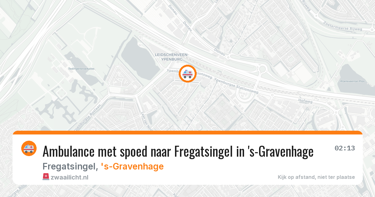 Ambulance met spoed naar Fregatsingel in 's-Gravenhage — 3 mei 2026