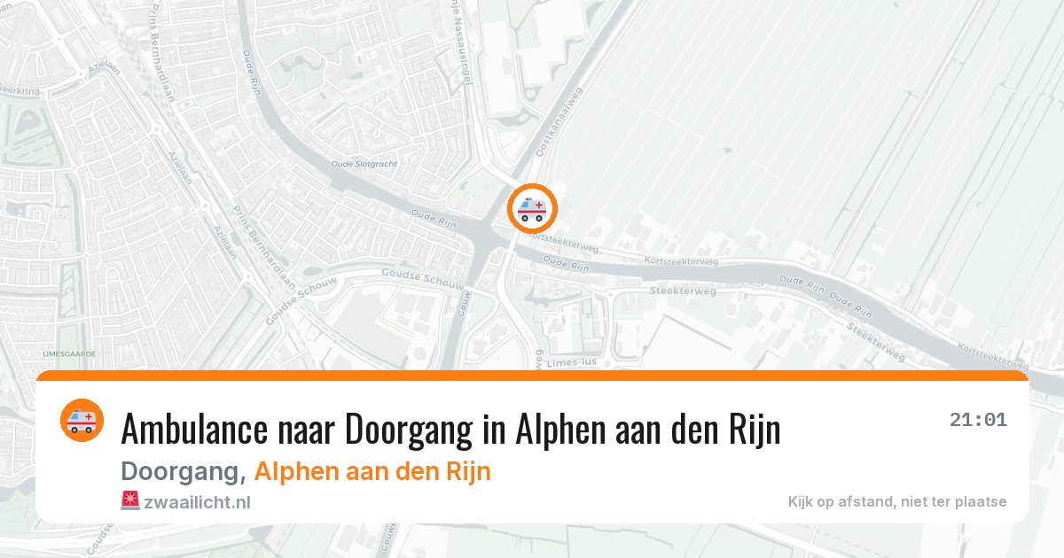 Ambulance naar Doorgang in Alphen aan den Rijn — 23 jun 2026