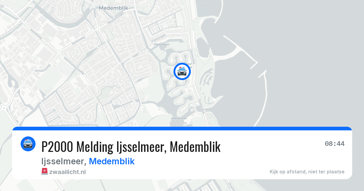 P2000 Melding Ijsselmeer, Medemblik — 15 jul 2026