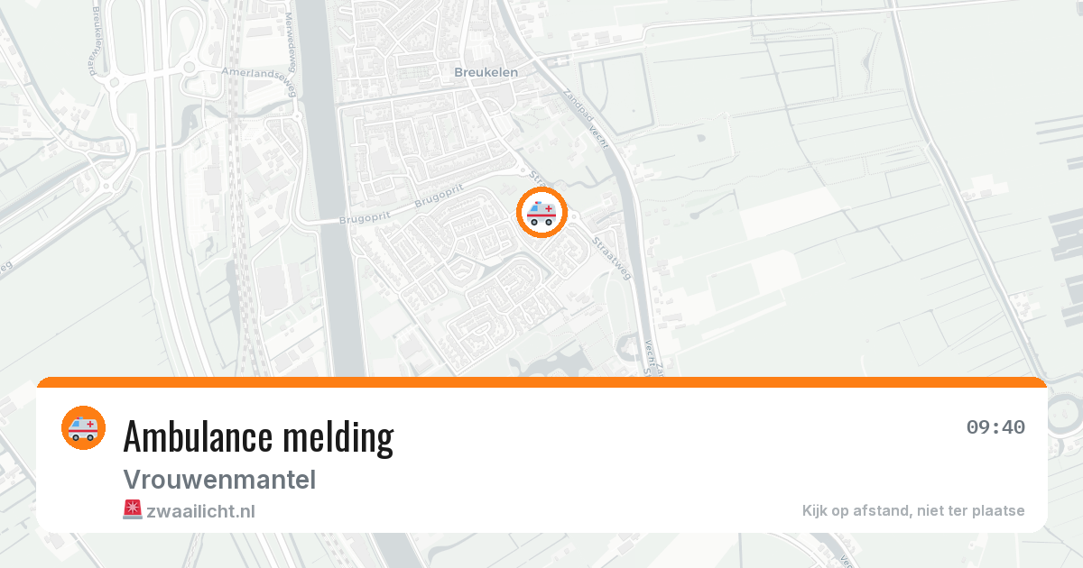 Ambulance melding — 25 jul 2026