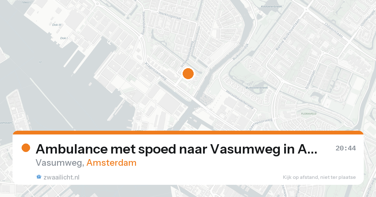Ambulance met spoed naar Vasumweg in Amsterdam — 31 jan 2026
