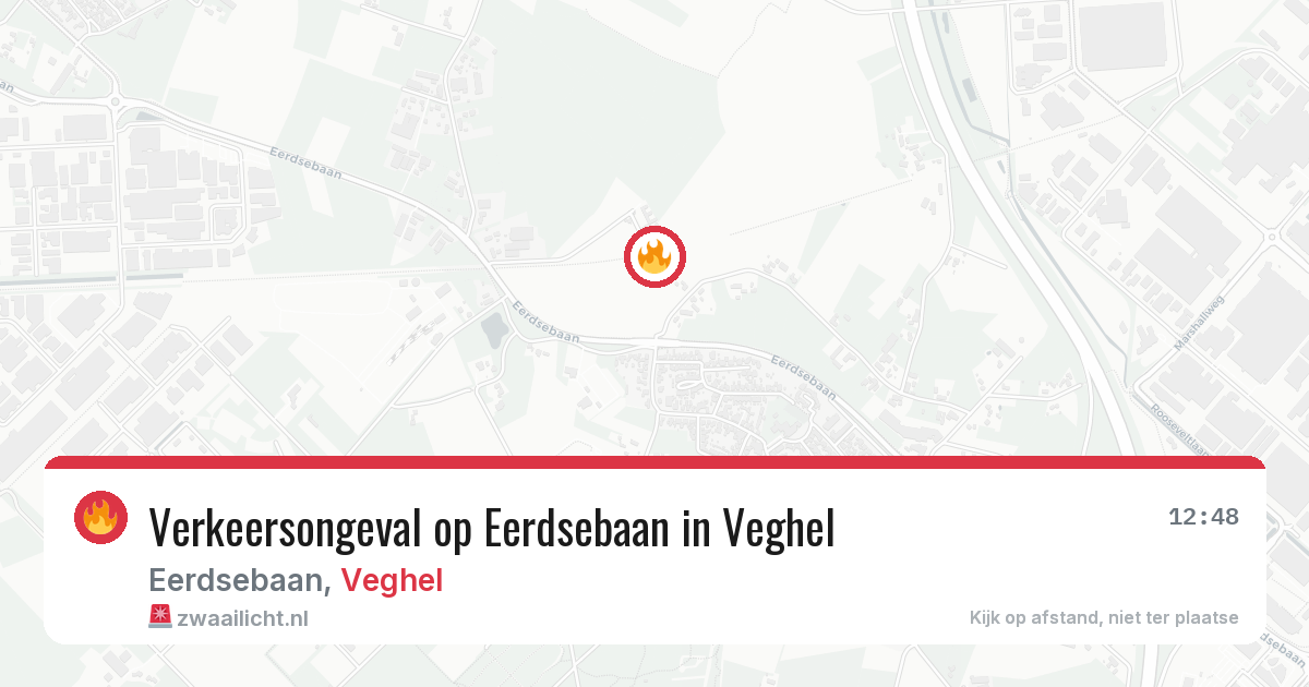 Verkeersongeval op Eerdsebaan in Veghel — 18 jul 2026