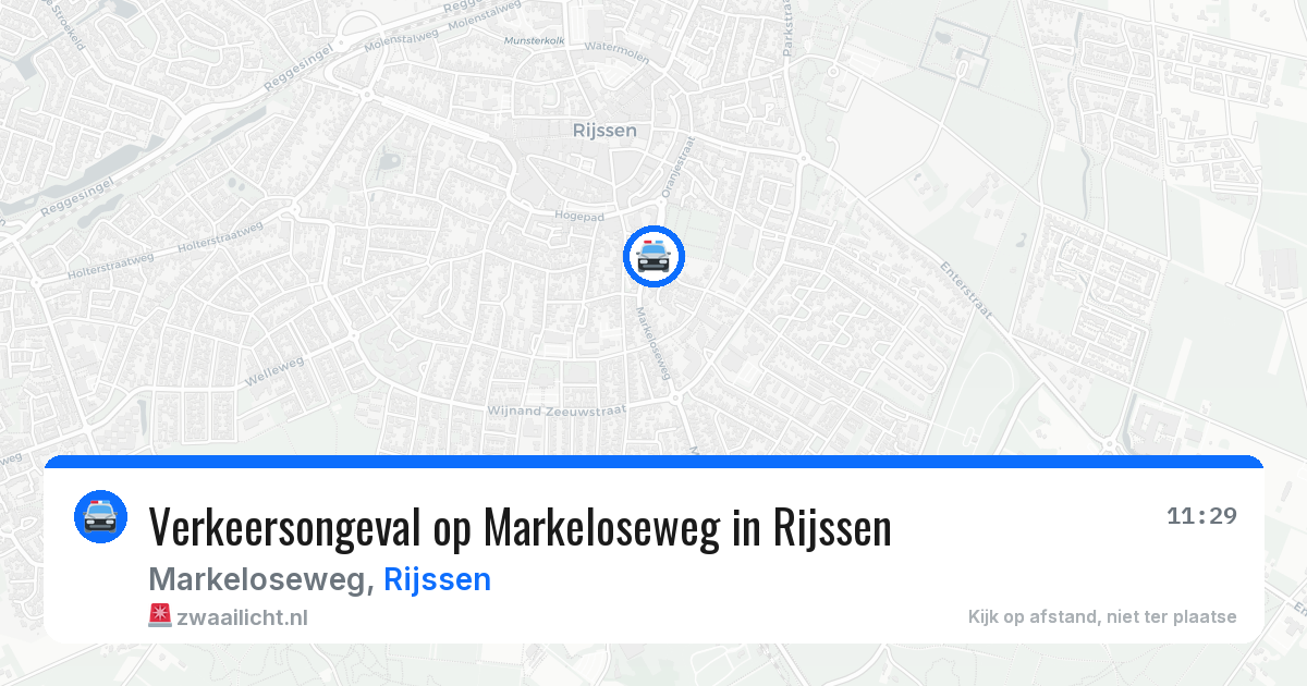 Verkeersongeval op Markeloseweg in Rijssen — 4 apr 2026