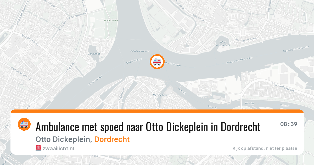 Ambulance met spoed naar Otto Dickeplein in Dordrecht — 10 feb 2026
