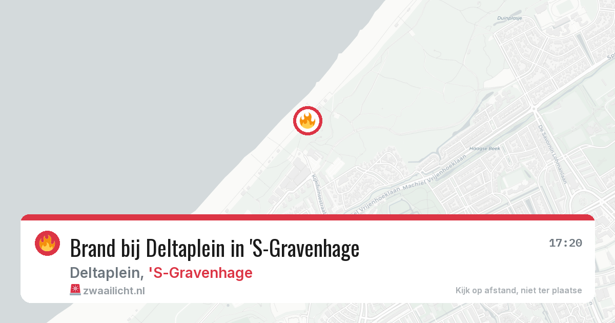 Brand bij Deltaplein in 'S-Gravenhage — 1 aug 2026